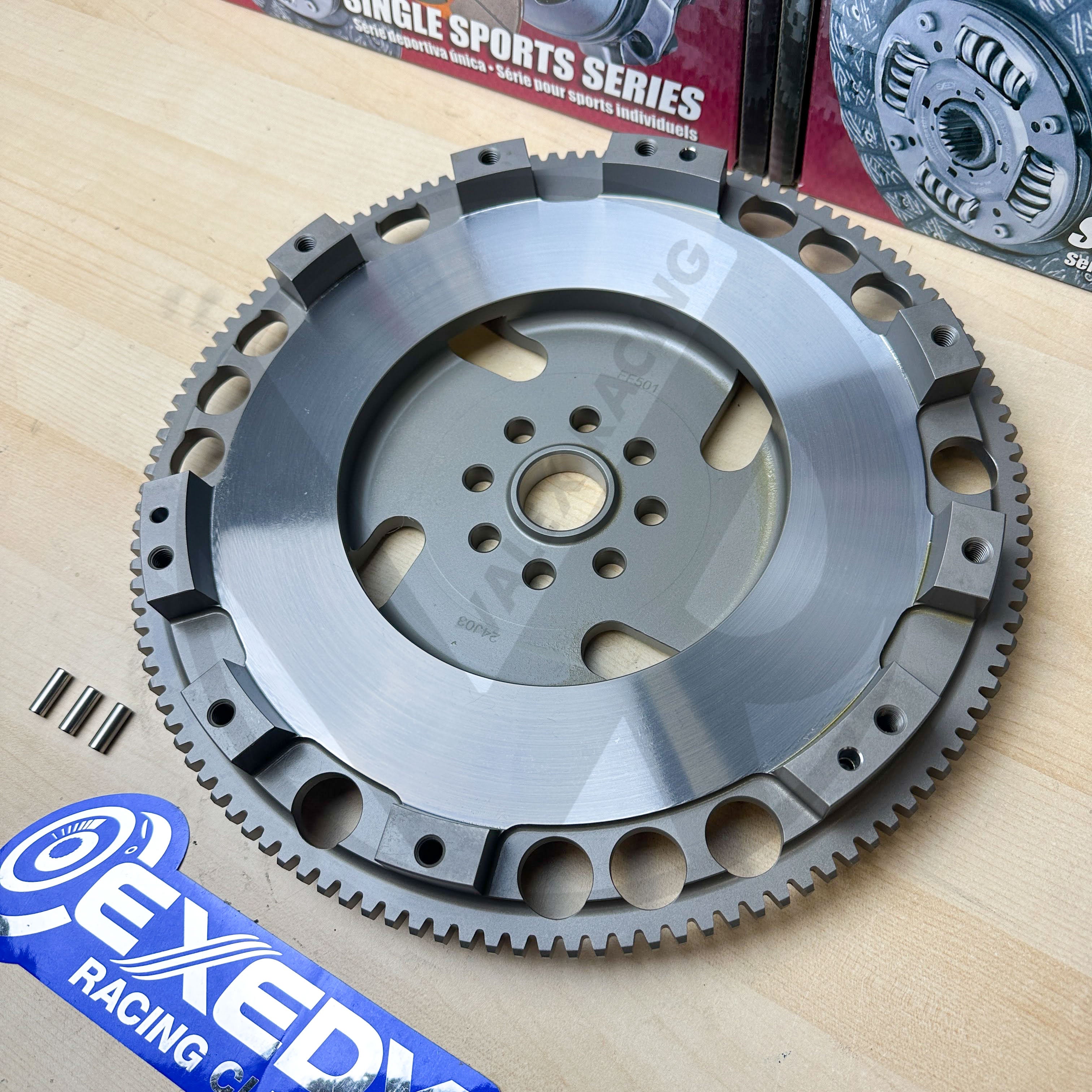 EXEDY 13.4LBS Lightweight Performance Flywheel for 2004-2021 Subaru WRX STI 2.5L Turbo - Perfect for Racing & High-Performance Driving