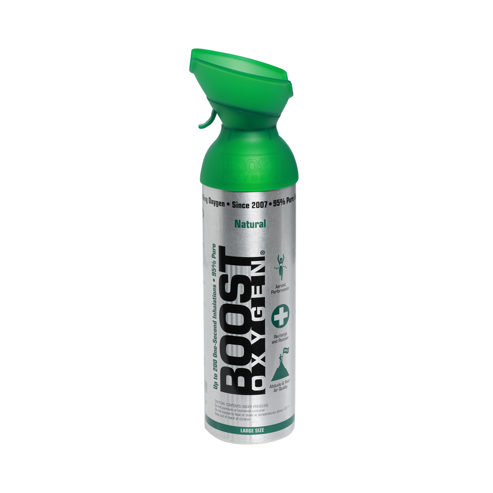 Boost Pure Oxygen Supplement in a Can - 10 Litres (200 Breaths) Large Size 1 Pack - Perfect for High-Altitude Activities, Sports Recovery & Energy Boosting