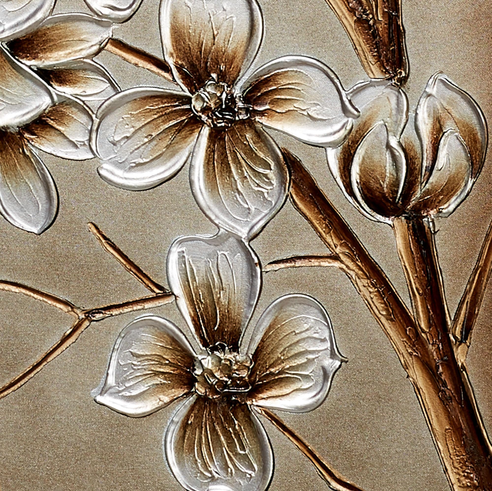 Hand-Painted Branches in Bloom Floral Canvas Wall Art Set of 2 - Wood Framed Statement Painting for Home Decor | Perfect for Bedroom, Living Room, Kitchen & Bathroom | Adds Nature-Inspired Elegance to Any Space