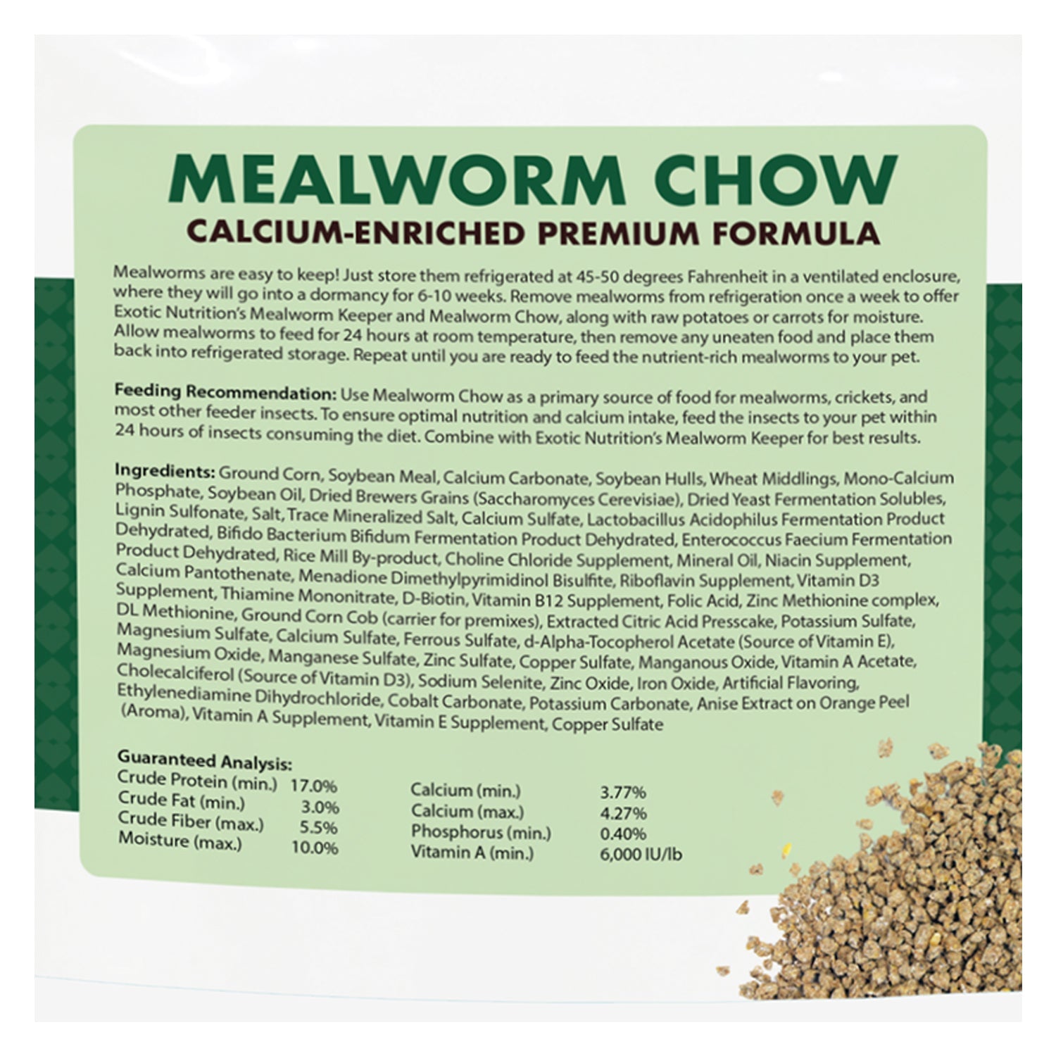 Premium Live Mealworm Food - High Protein Mealworm Chow for Reptiles, Birds & Fish | Ideal for Feeding Bearded Dragons, Chickens & Aquarium Pets