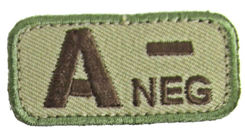 Military Grade Blood Type Patches - A Negative (A NEG) Multicam Tactical Patch for First Responders, Outdoor Survival & Emergency Preparedness | USMC Approved Combat Gear