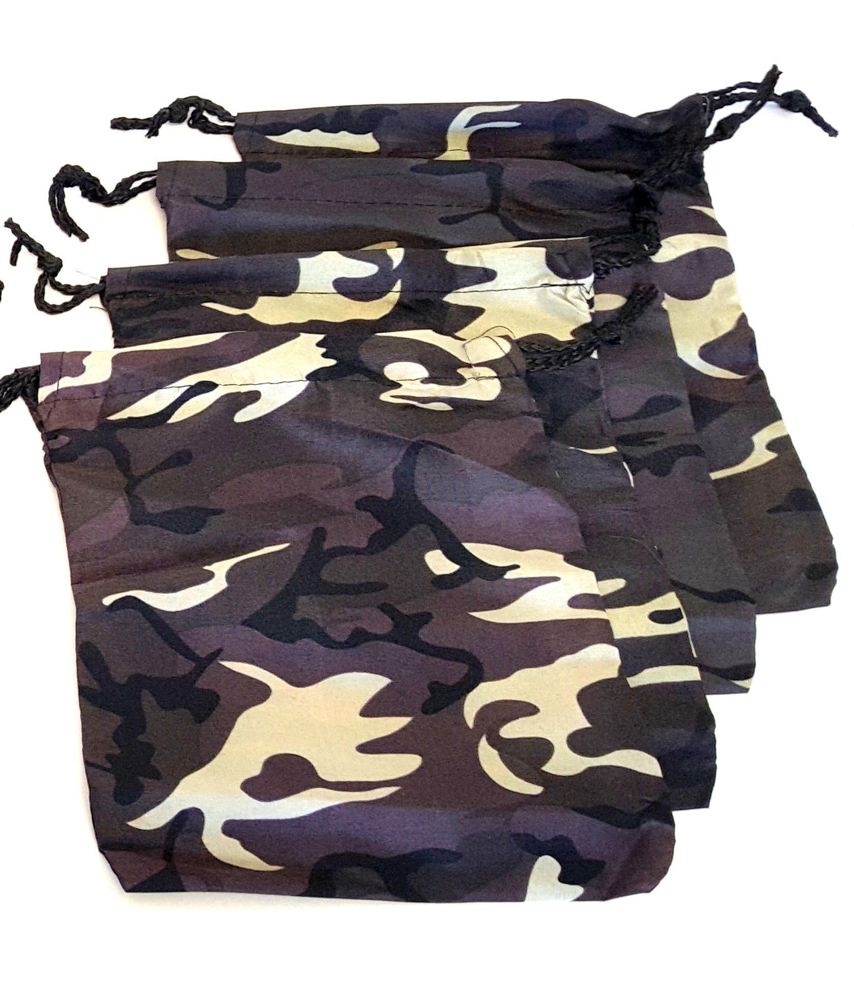12 Pack Camouflage Drawstring Backpacks - Durable & Lightweight for School, Gym, Sports & Outdoor Activities