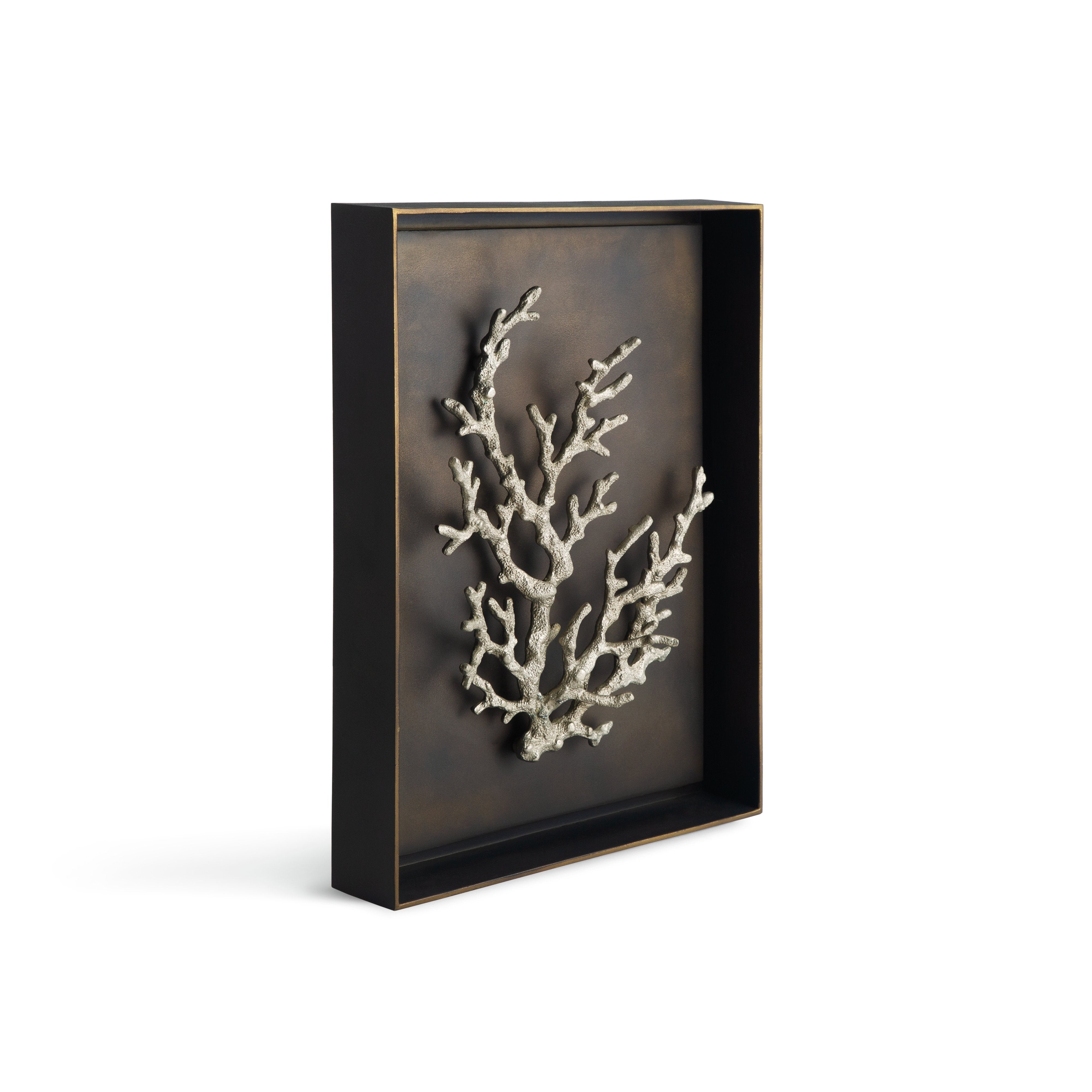 Ocean Coral Shadow Box Wall Art - Handmade 3D Framed Decor for Beach House, Living Room, Bedroom & Office - Perfect Coastal Home Decor Gift