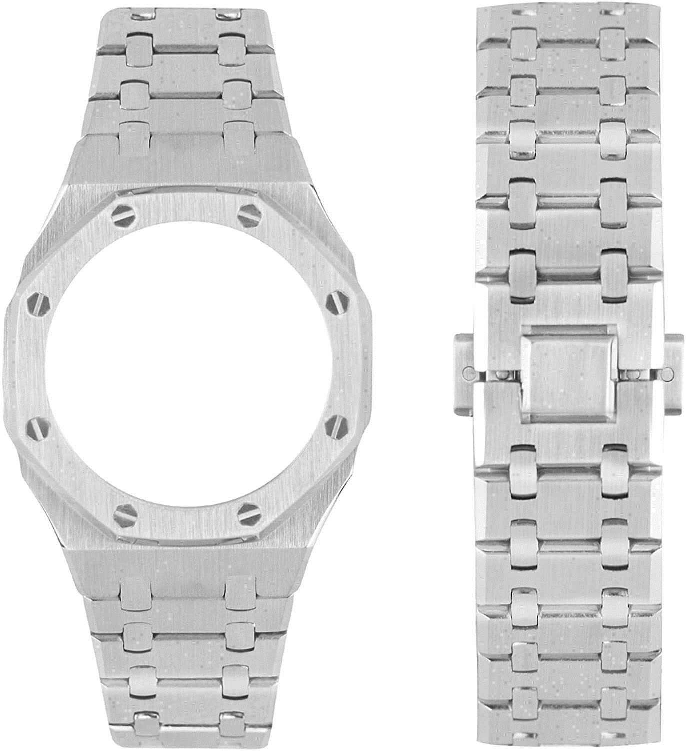 Premium Metal Watch Band Strap & Bezel Replacement for Casio GA-2100/GA-2110 - 3rd Gen Upgrade Accessory for Men's Digital Watches | Durable Stainless Steel Design for Outdoor, Sports & Everyday Wear