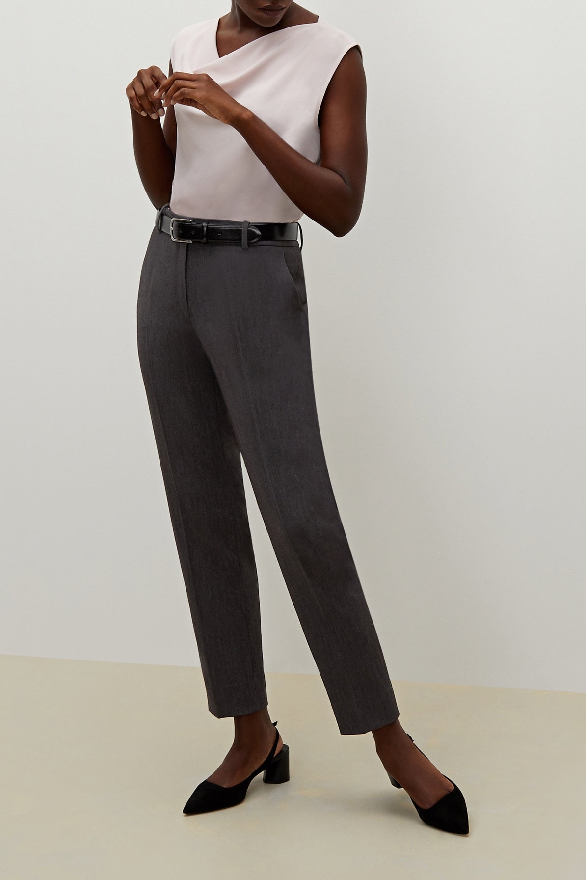 Mejia Light Twill Pants for Men - Comfortable Charcoal Casual Trousers | Perfect for Office, Travel & Everyday Wear