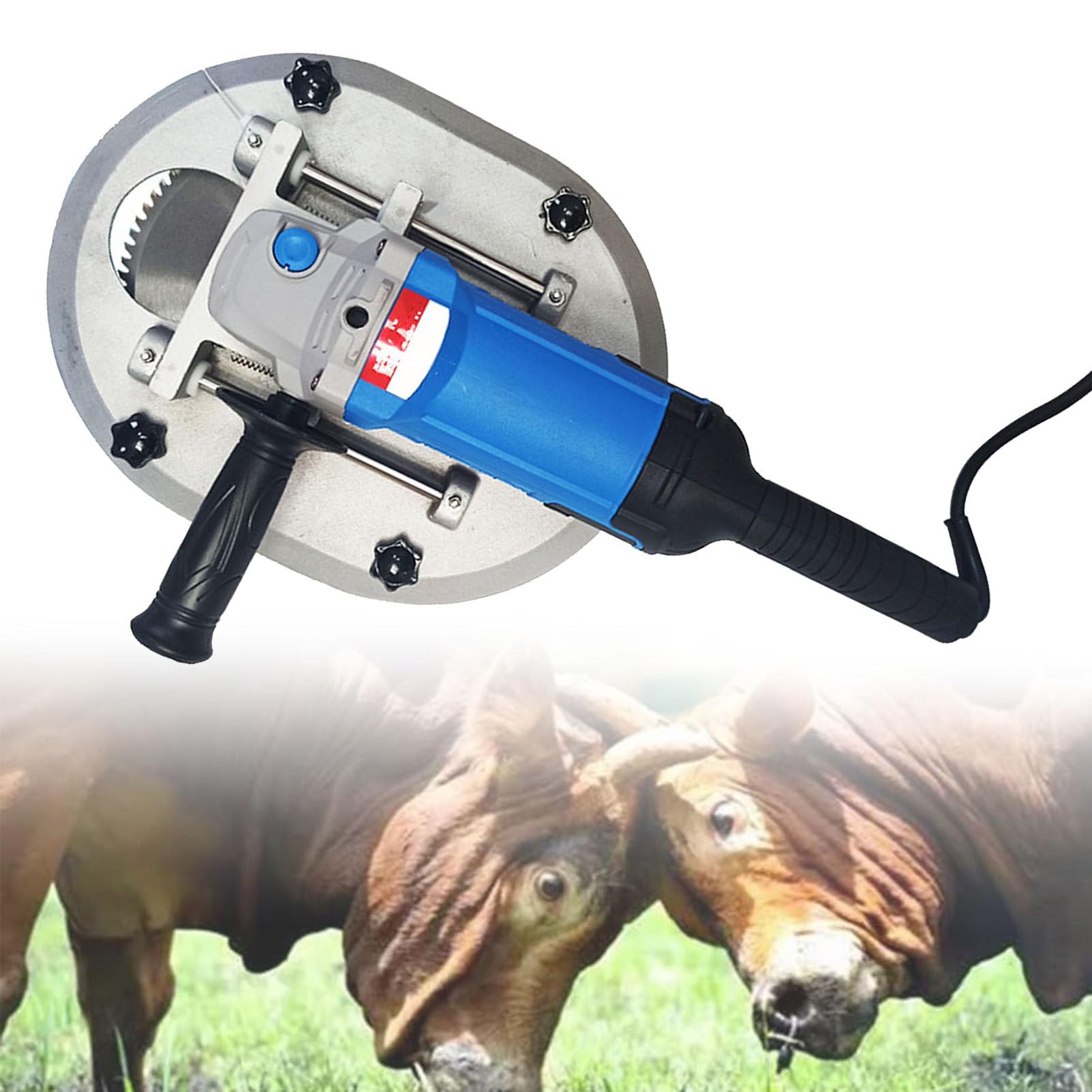 1700W Electric Dehorner for Cattle, Sheep & Goats - Painless Horn Cutting Tool for Adult Cows, Calves, Lambs | Professional Livestock Grooming Equipment for Farms & Ranches