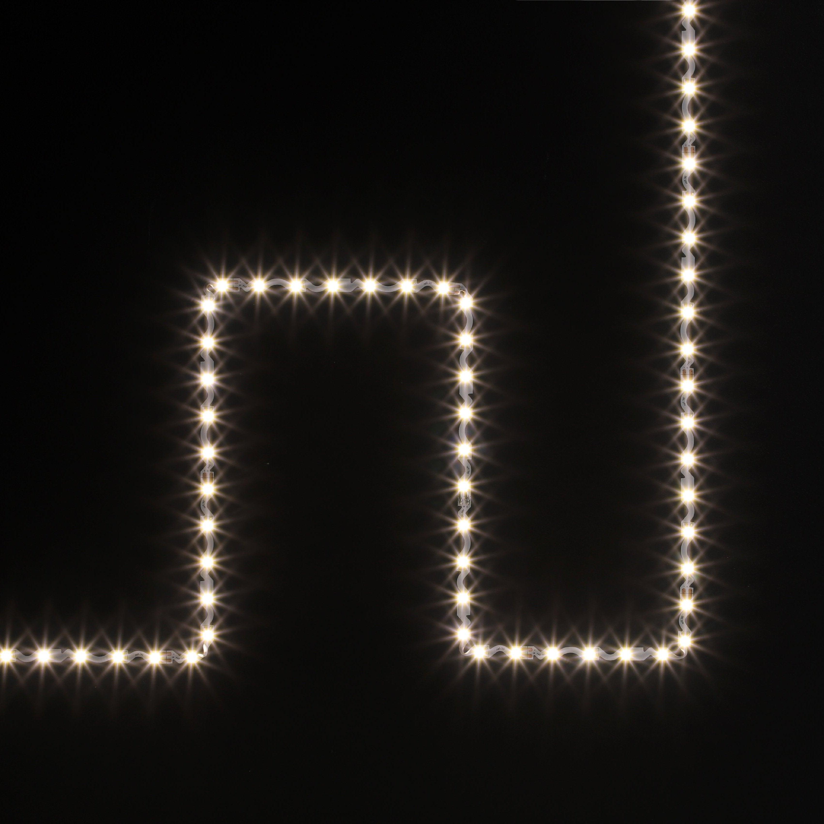 Eglo Flexible 2m LED Light Strip - Cool White, Dimmable, Energy Efficient | Perfect for Home, Kitchen, Under Cabinet, and Bedroom Lighting