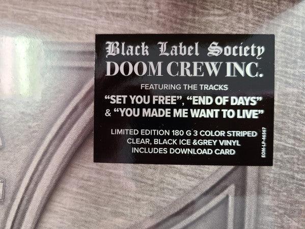 Black Label Society Doom Crew Inc. Vinyl Record - Clear Black Ice & Grey Limited Edition | Heavy Metal Music for Collectors & Audiophiles | Perfect for Home Listening & Music Enthusiast Gifts