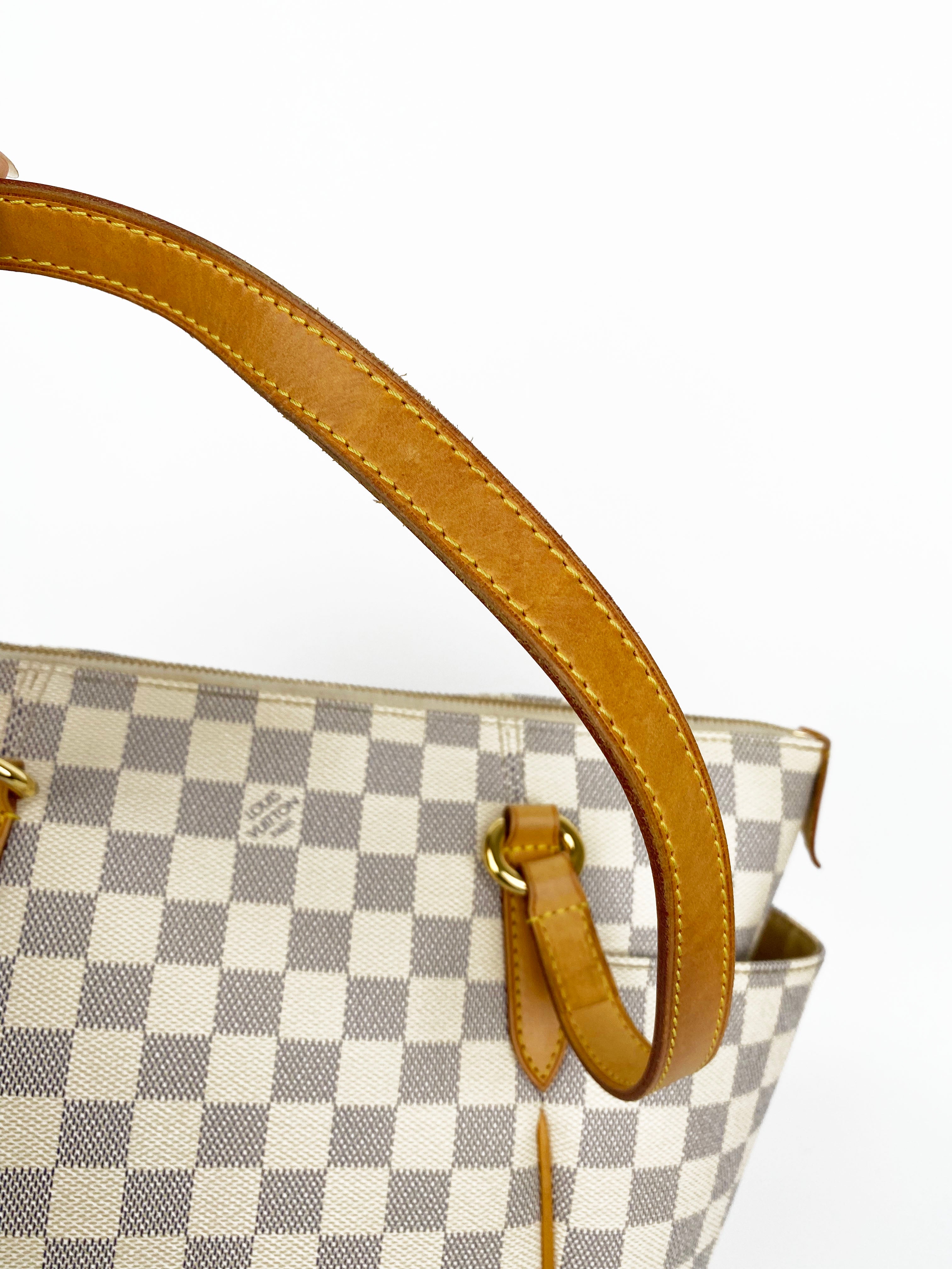 Louis Vuitton Damier Azur Totally PM Handbag - Luxury Designer Shoulder Bag for Women, Perfect for Work, Travel & Everyday Use