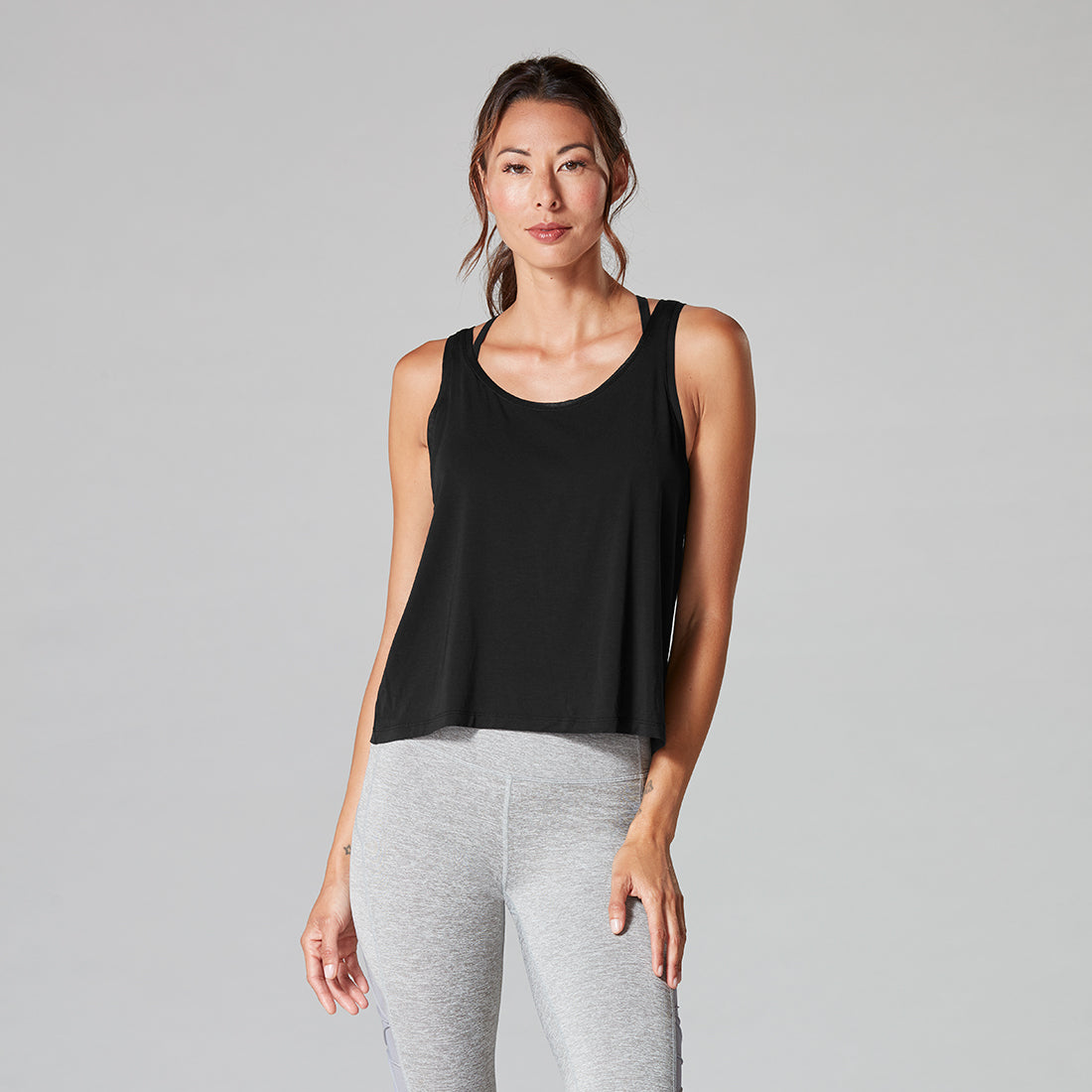 Tavi Noir Scoop Neck Tank Top for Women - Soft Stretchy Casual Summer T-Shirt - Perfect for Layering, Workouts & Everyday Wear