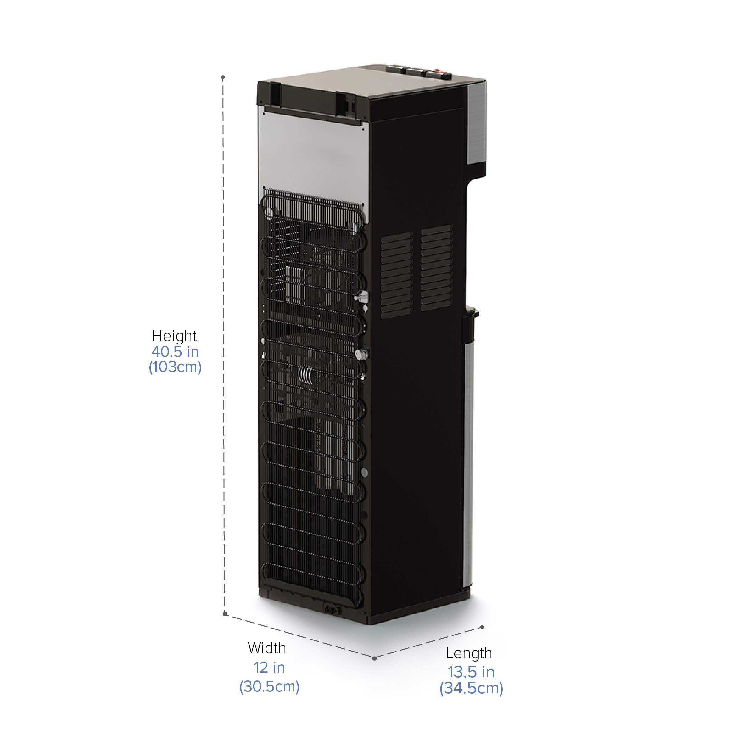 Brio Self Cleaning Bottleless Water Cooler Dispenser - UL Certified Stainless Steel Water Filter System with Hot, Cold & Room Temperature Options | Perfect for Offices, Homes & Schools