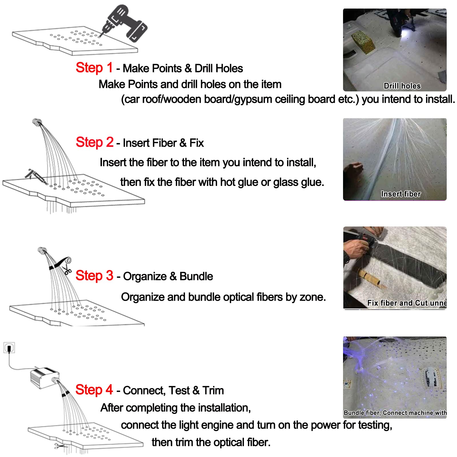 750 pcs 6.5ft Meteor Twinkle LED Fiber Optic Star Ceiling Light Kit - 16W Starlight Headliner with APP & Remote Control for Cars, Bedrooms, Home Theater & Party Decorations | Perfect for Romantic Nights, Gaming Rooms & Vehicle Interior Lighting