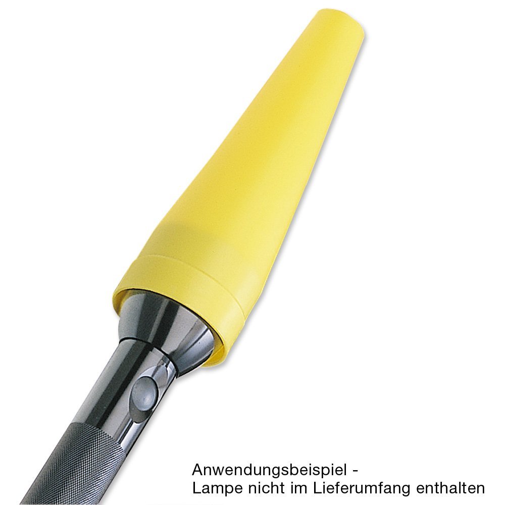 Maglite Yellow Traffic Wand for C or D Cell Flashlights - High Visibility Safety Baton for Roadside Emergencies, Traffic Control & Nighttime Signaling