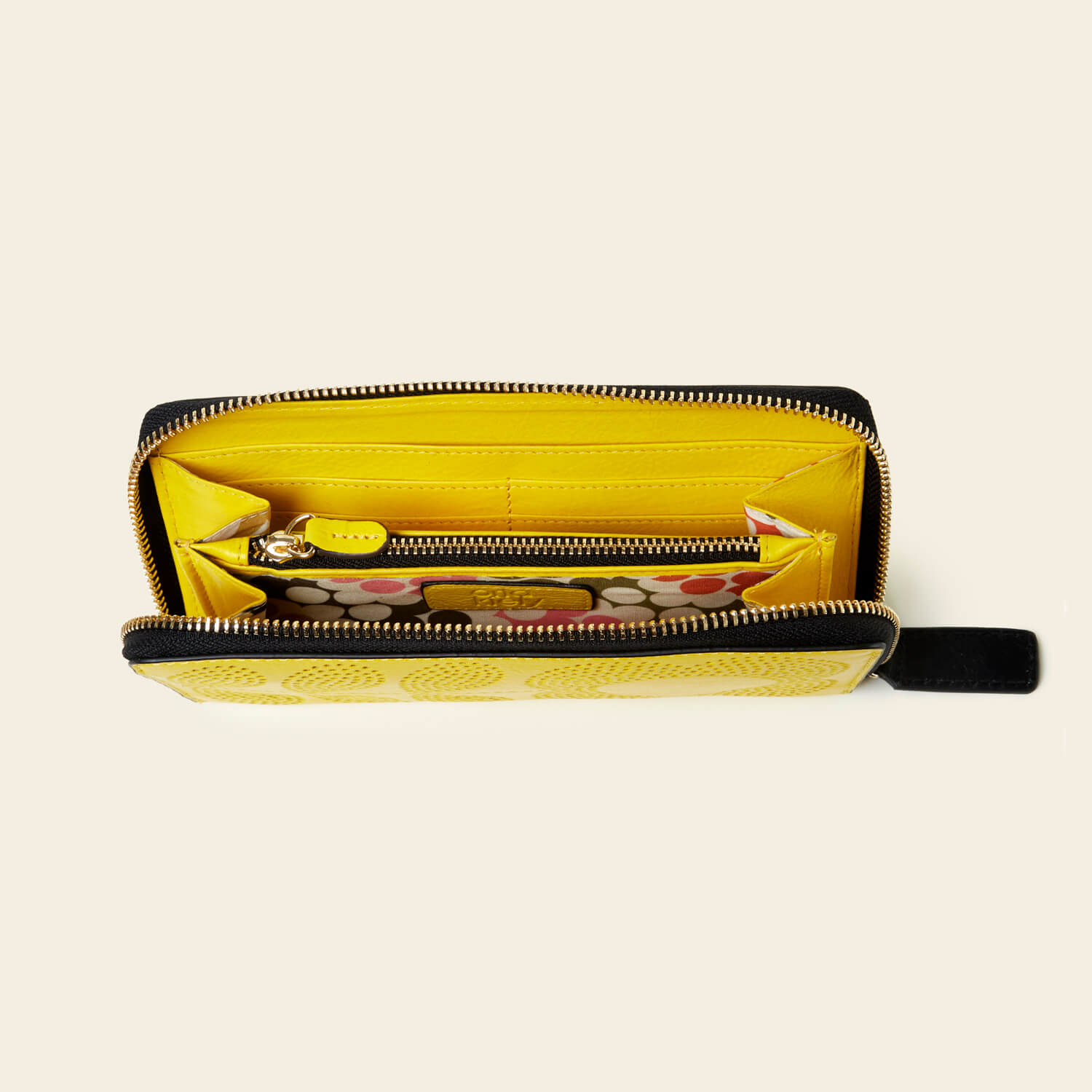 Forget Me Not Wallet - Tall Punched Flower Design in Yellow | Perfect for Everyday Use, Travel & Gift Giving
