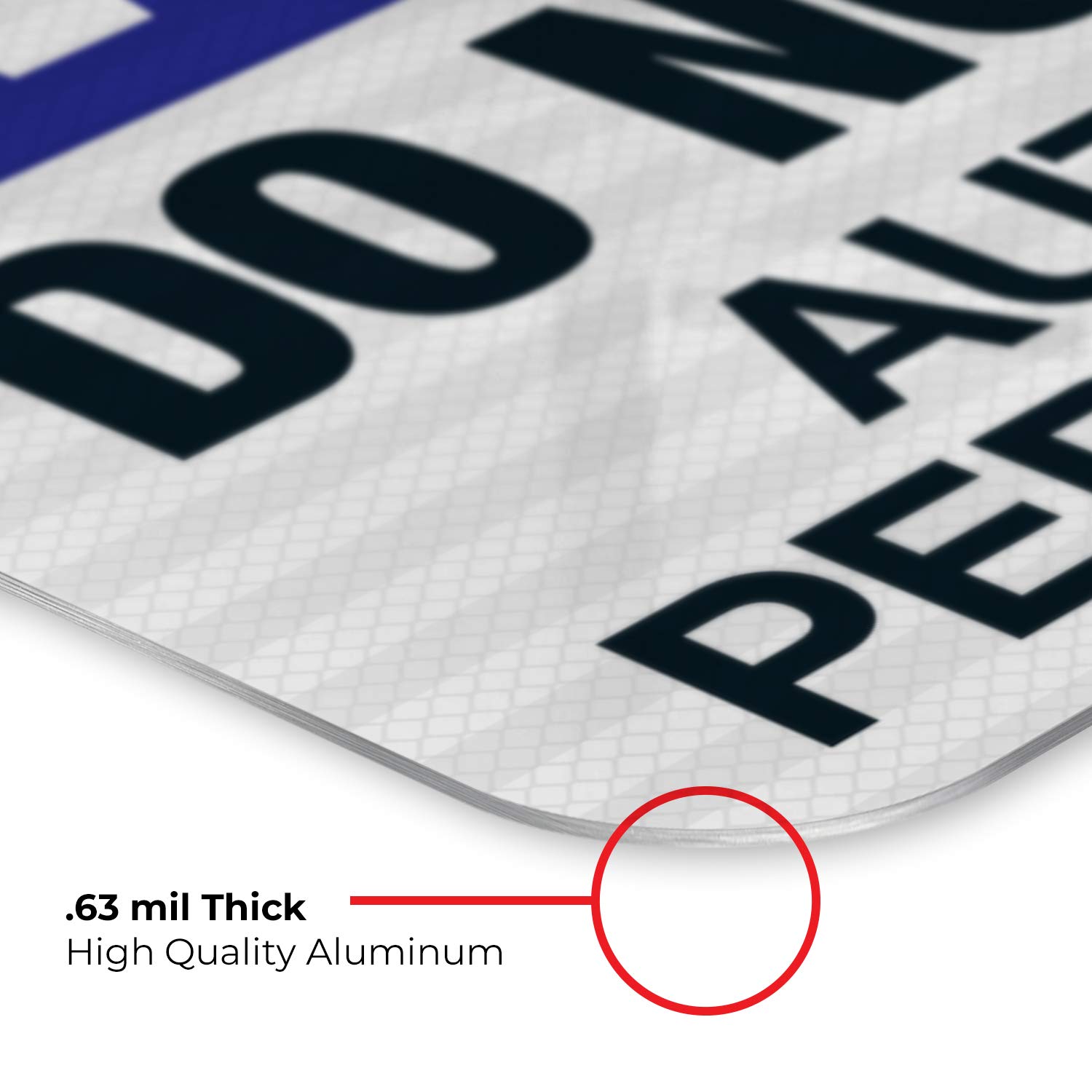 OSHA Compliant 'Do Not Enter Authorized Personnel Only' Reflective Aluminum Sign - 12x18 Inches, 3M EGP Reflective .063 Aluminum, Fade Resistant for Indoor & Outdoor Use - Made in USA | Perfect for Construction Sites, Warehouses & Restricted Areas