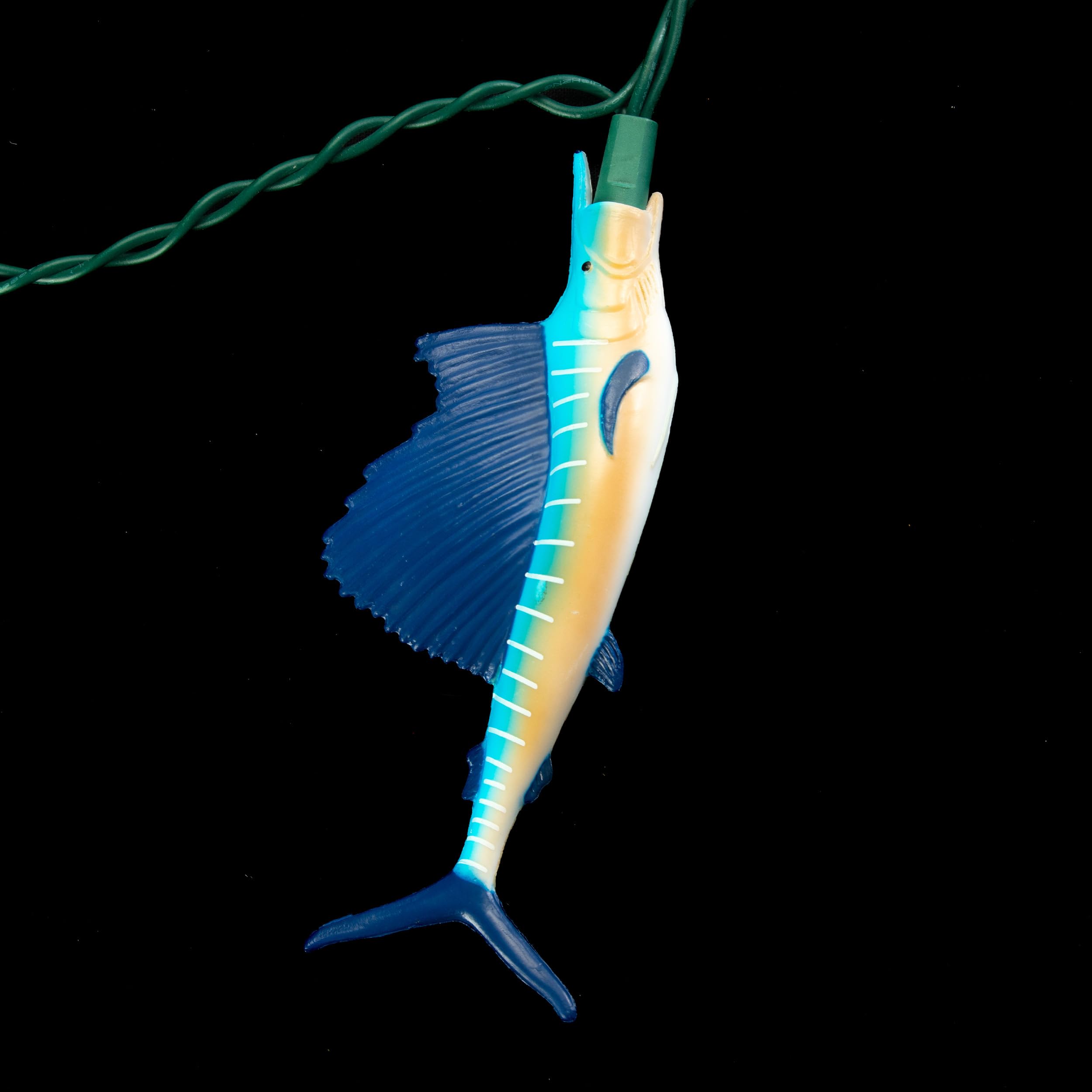 Rivers Edge Products Sailfish LED String Lights - 10-Bulb Fairy Lights with 2 Extra Bulbs, 10FT Hanging Lights for Bedroom, Patio, Deck - Indoor/Outdoor Decorative Lighting for Parties, Weddings & Home Decor
