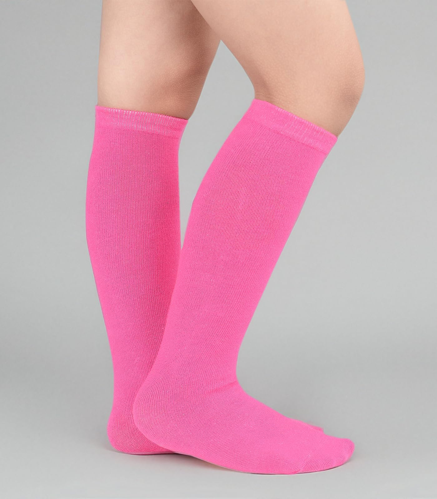 Zando Kids Soccer Baseball Football Softball Socks - Cotton Knee High Athletic Socks for Boys & Girls Ages 3-12 - Perfect for Sports Uniforms, Team Games & School PE Activities