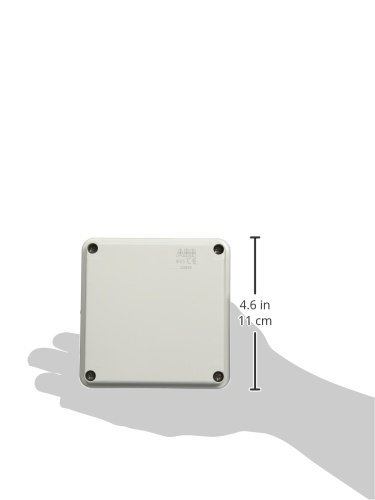 ABB IP55 Waterproof Junction Box - Shockproof Electrical Cable Connector Unit (100x100x50mm) for Indoor & Outdoor Use - Ideal for Home, Garden, and Industrial Wiring