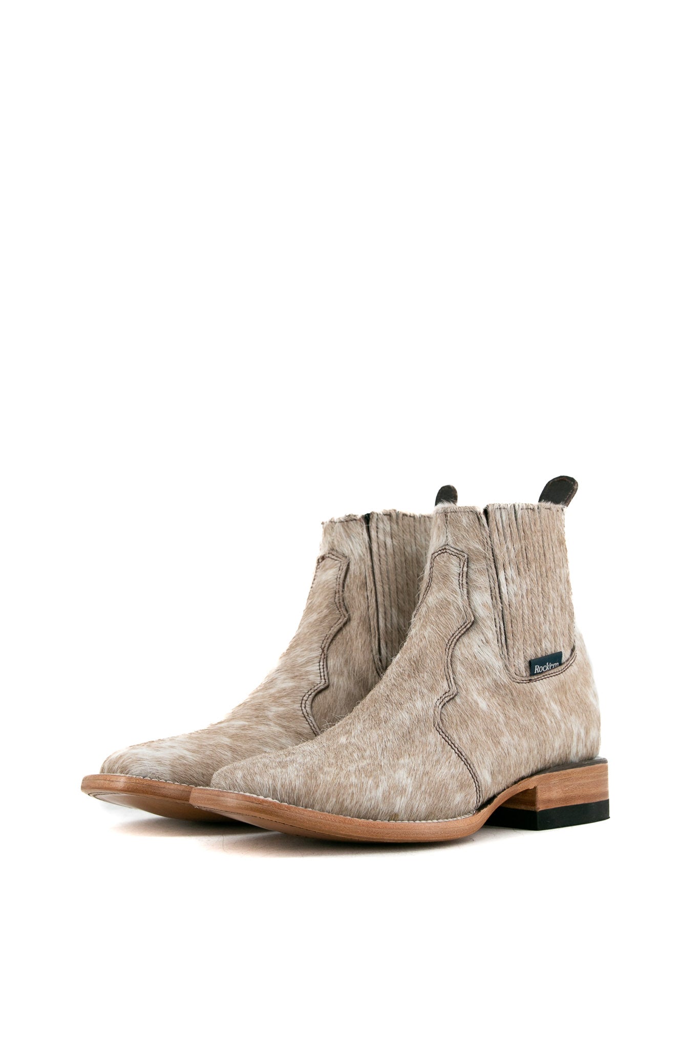 Women's Cowhide Square Toe Ankle Boots - Size 5 Comfortable Casual Shoes for Fall Winter | Perfect for Office, Dating & Daily Wear