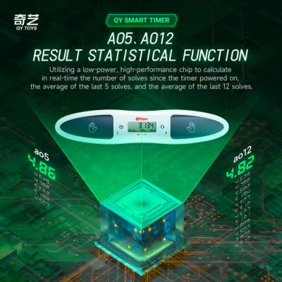 Cubelelo QiYi Smart Timer Bluetooth - Easy Setup with English Manual | Perfect for Speedcubing, Rubik's Cube Competitions & Puzzle Timing