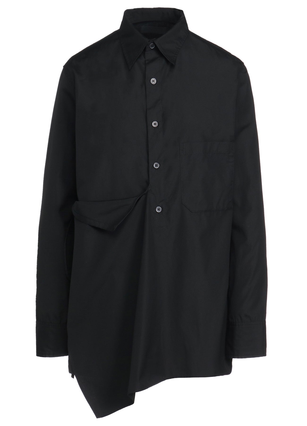 Soft Cotton Broad Cloth Draped Shirt for Women - Comfortable Loose Fit Blouse for Casual Wear & Office Outfits