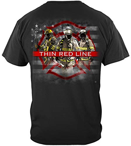 029-firefighter American Flag Thin Red Line