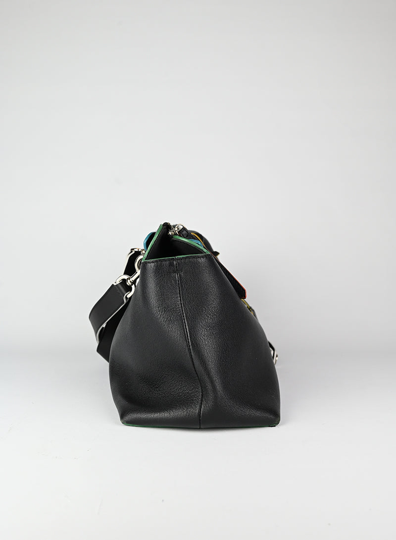 Fendi Black Leather By The Way Handbag for Women - Stylish Designer Purse for Work, Travel & Everyday Use