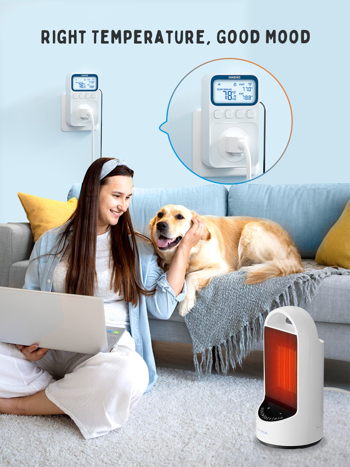 Precision Temperature Controller C236T for Home Brewing, Aquariums & HVAC Systems - Digital Thermostat with High Accuracy