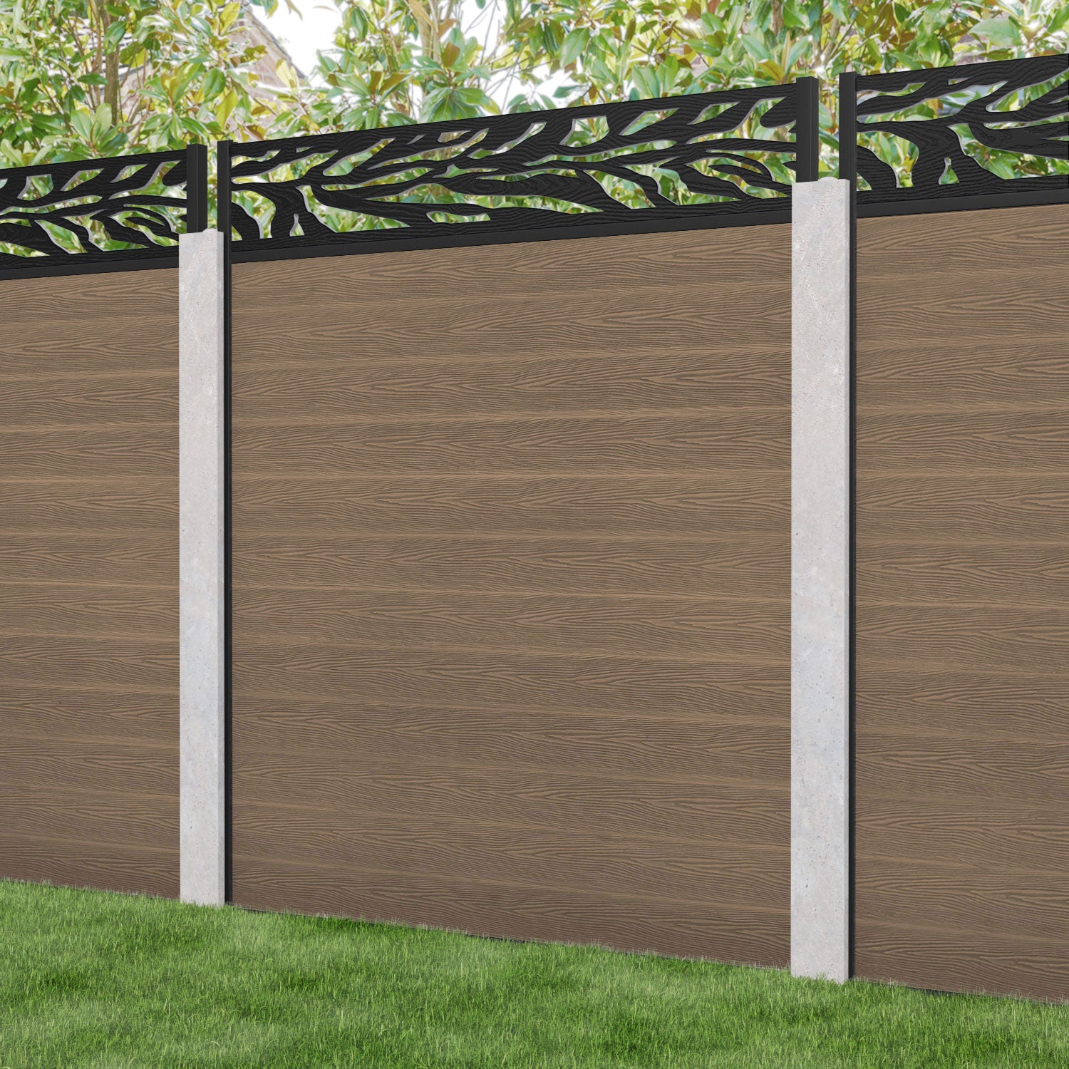 Premium Teak Malawi Fence Panel - Durable & Weather-Resistant Wood Fencing for Concrete Posts | Perfect for Garden, Poolside & Property Boundary Security