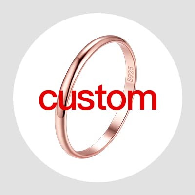 c. 2mm plain ring/rose gold plated-engravable