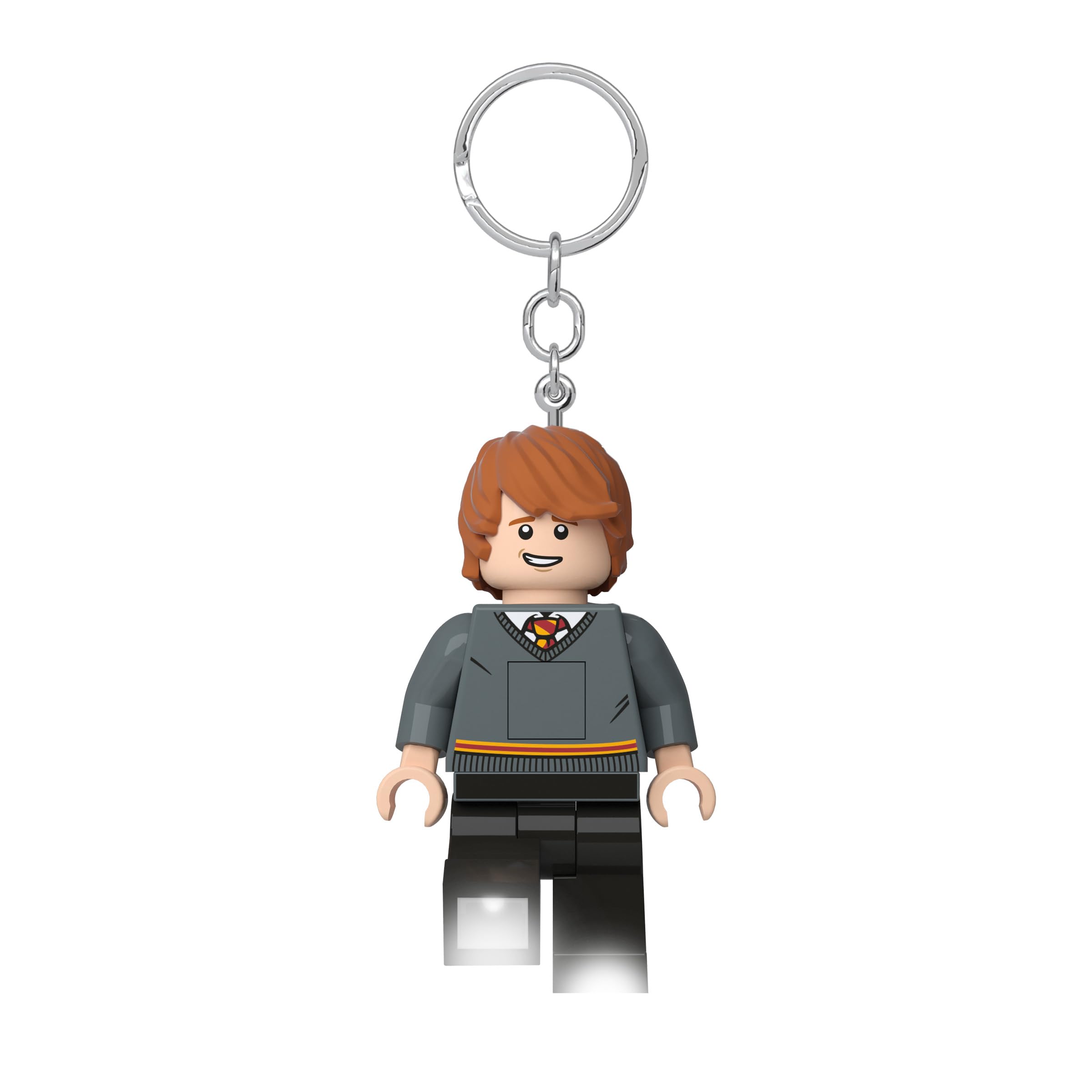 LEGO Harry Potter Ron Weasley 3-Inch Tall Keychain Light with LED - Official Collectible Keyring for Backpacks, Gifts, and Harry Potter Fans (KE200) - Perfect for Cosplay, Home Decor, and Potterhead Collections