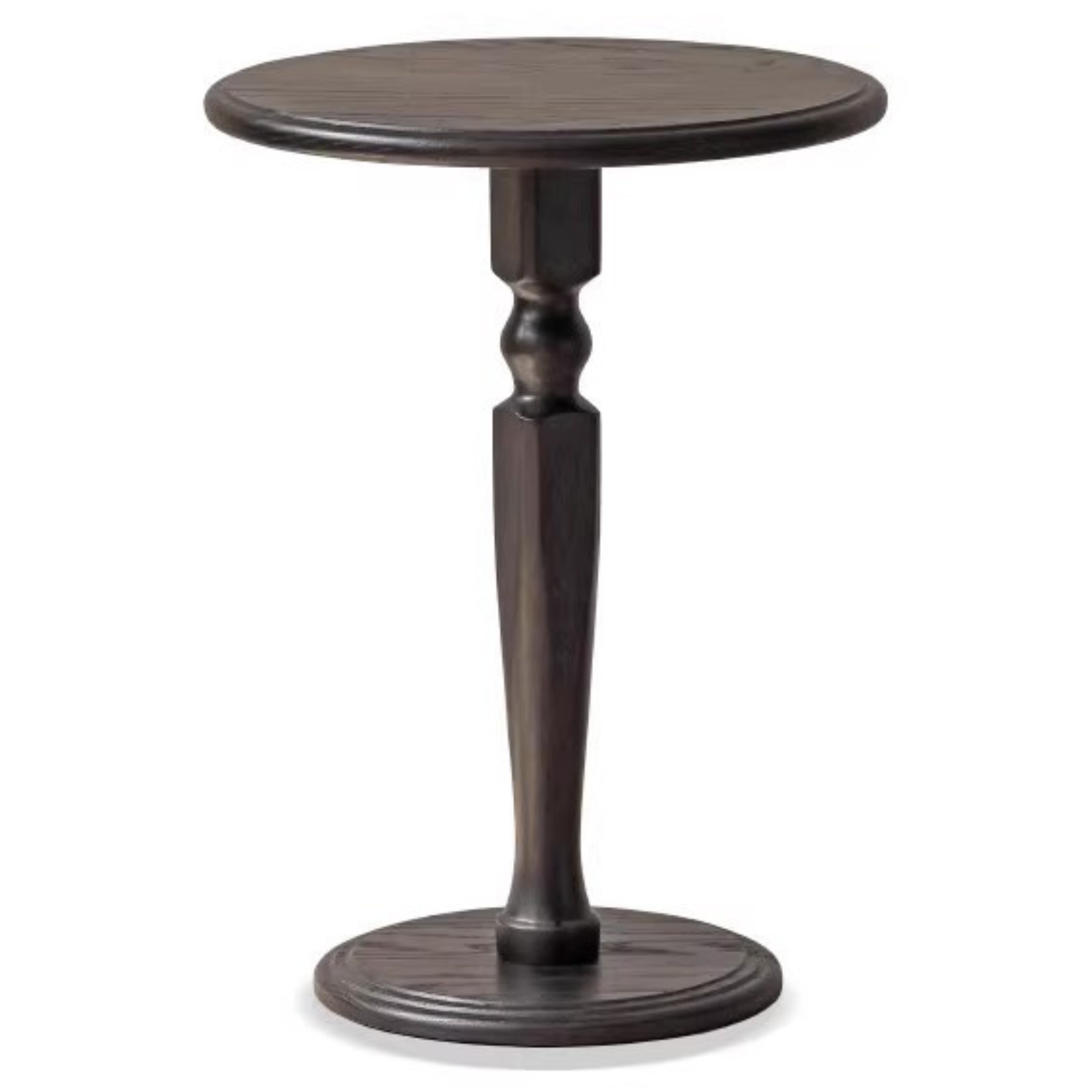 15.7x15.7x21.3 inch / 40x40x54cm / Smoky color / Oak side table