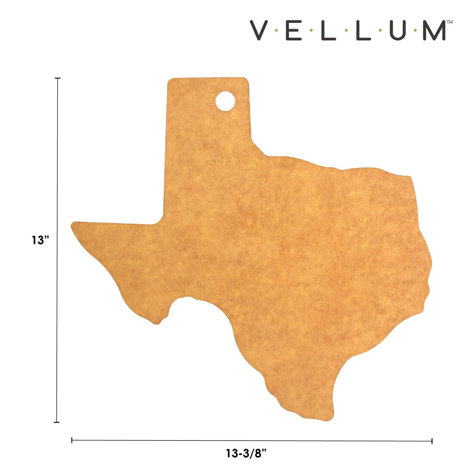 Texas Shaped Wood Paper Composite Serving and Cutting Board - 13 1/4 x 13 Inches | Dishwasher Safe & Durable | Perfect for Charcuterie, Cheese, and BBQ Serving | Unique Texas-Themed Kitchen Gift