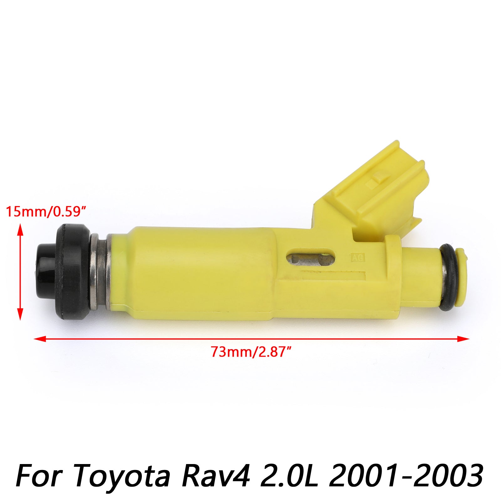 1 X Flow Matched Fuel Injector Compatible with 2001-2003 Toyota RAV4 2.0L (Part Numbers 23250, 28050) - High Performance Replacement for Smooth Engine Operation - Perfect for Daily Commuting, Off-Road Adventures and Long-Distance Travel
