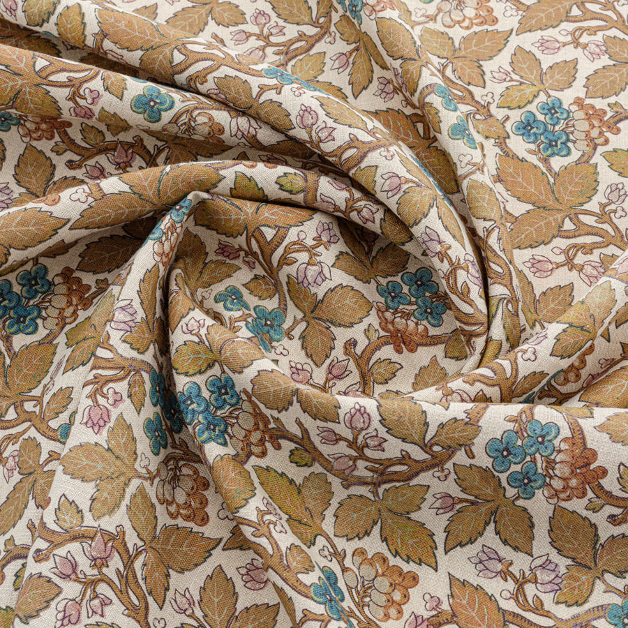 Briar Linen & Ochre Blue Fabric Samples - Premium Textile Swatches for Home Decor, Upholstery, and DIY Projects