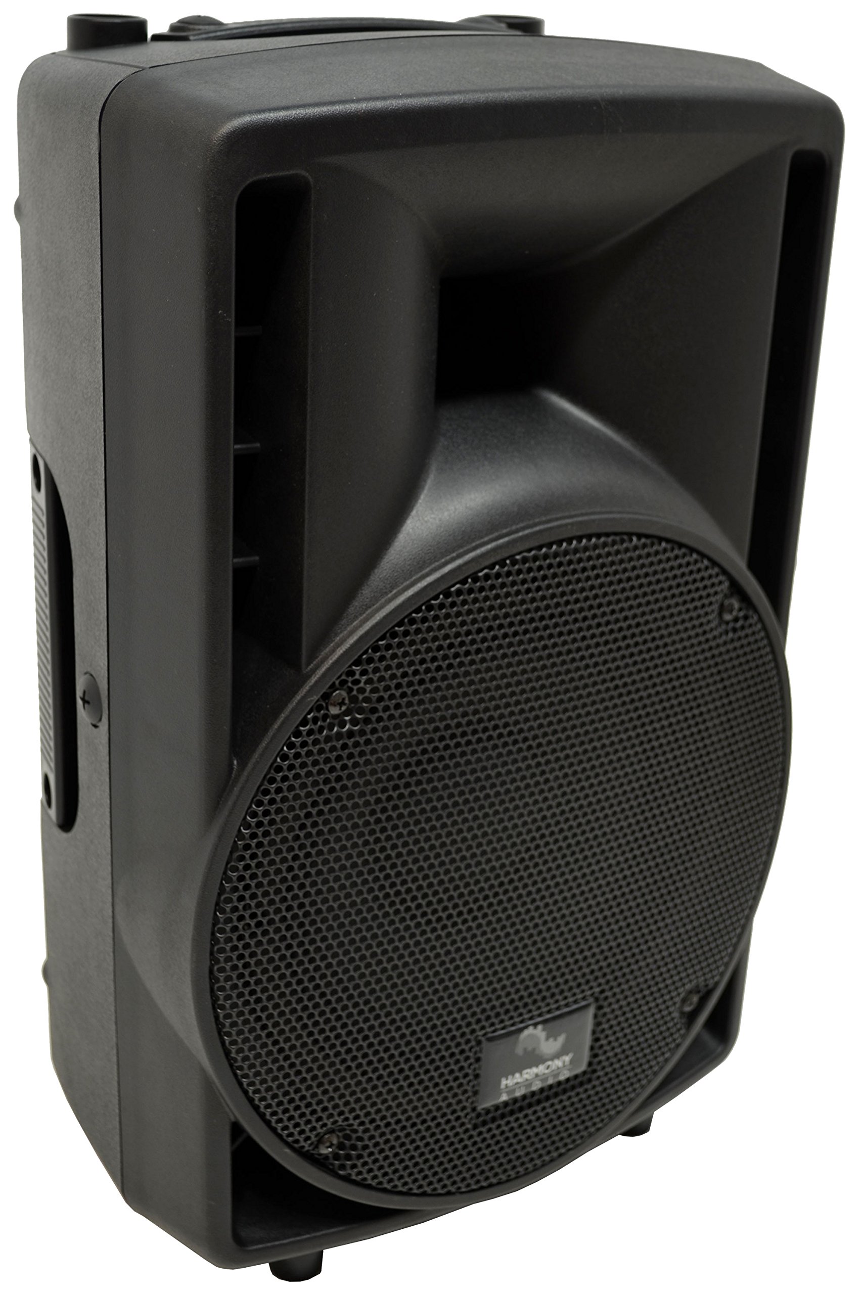 Harmony Audio HA-C8A Pro DJ 8-Inch 300W Powered PA Speaker with Wall Mount - Perfect for DJ Gigs, Live Music Performances & Outdoor Events