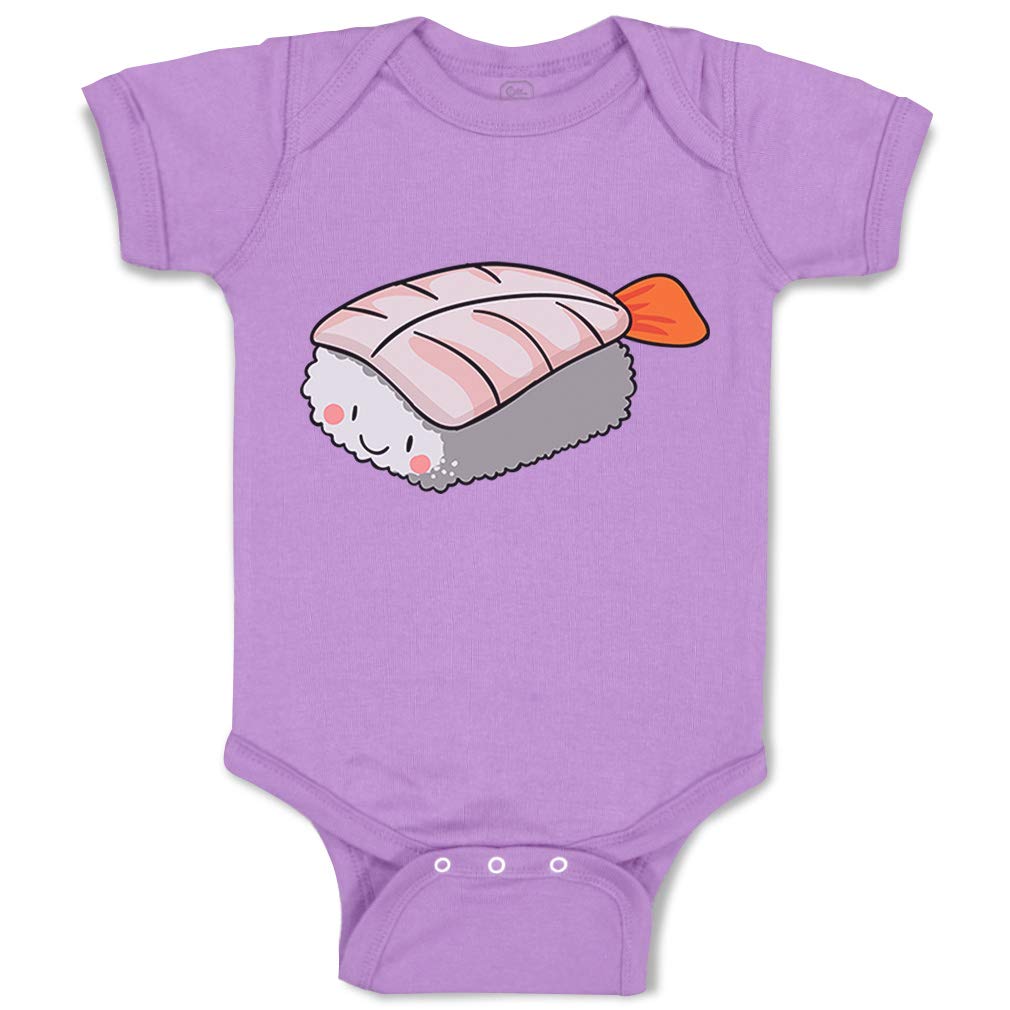 Custom Baby Bodysuit Sushi Print - Funny Humor Cotton Onesie for Boys & Girls - Perfect for Newborn Photoshoots, Baby Showers & Playdates