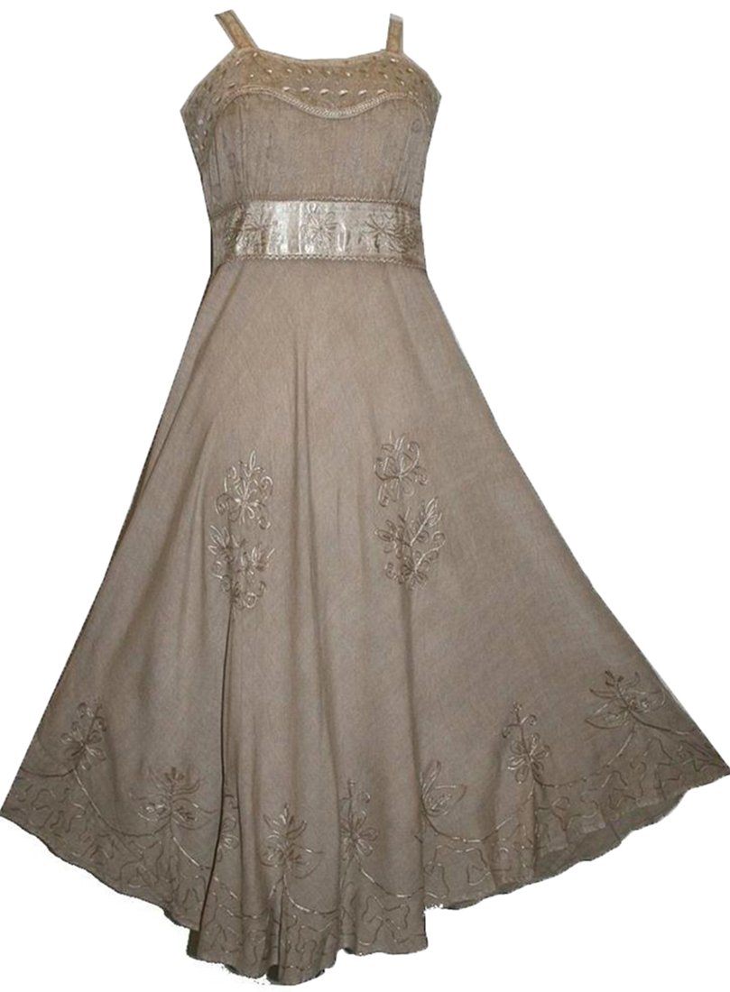 Agan Traders Women's Sleeveless Vintage Summer Dress - Empire Waist Renaissance Style for Spring & Summer 2025 | Perfect for Weddings, Parties & Boho Fashion