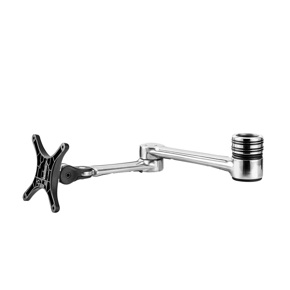 ATDEC Dual Monitor Arm Stand - Adjustable VESA Mount for AF-AT Desk, Ergonomic Silver (AF-AA) - Perfect for Home Office & Gaming Setup