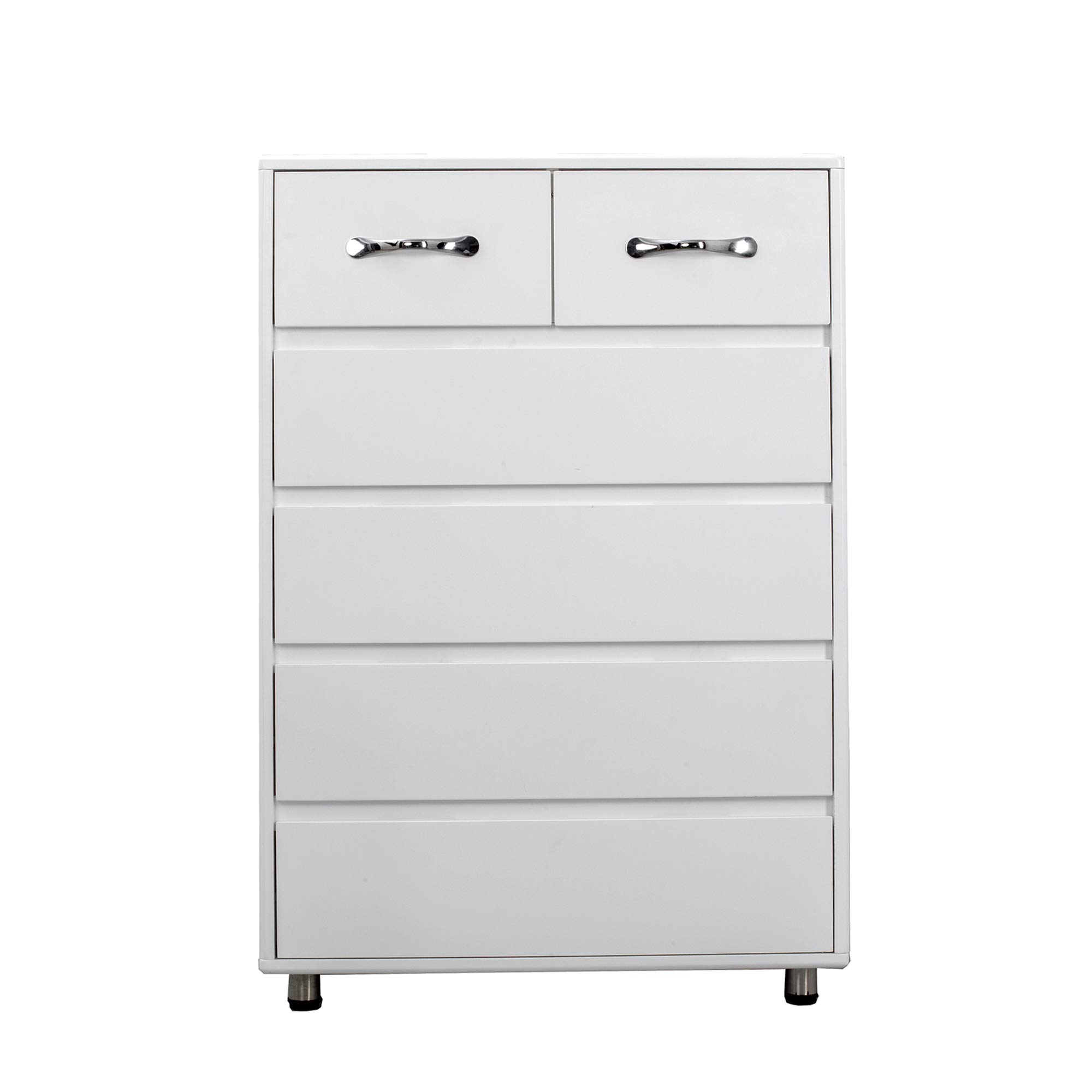 6-Drawer White File Storage Cabinet - Office Organizer with Side Cabinet for Documents, Supplies & Stationery - Perfect for Home Office, School & Workspace Organization