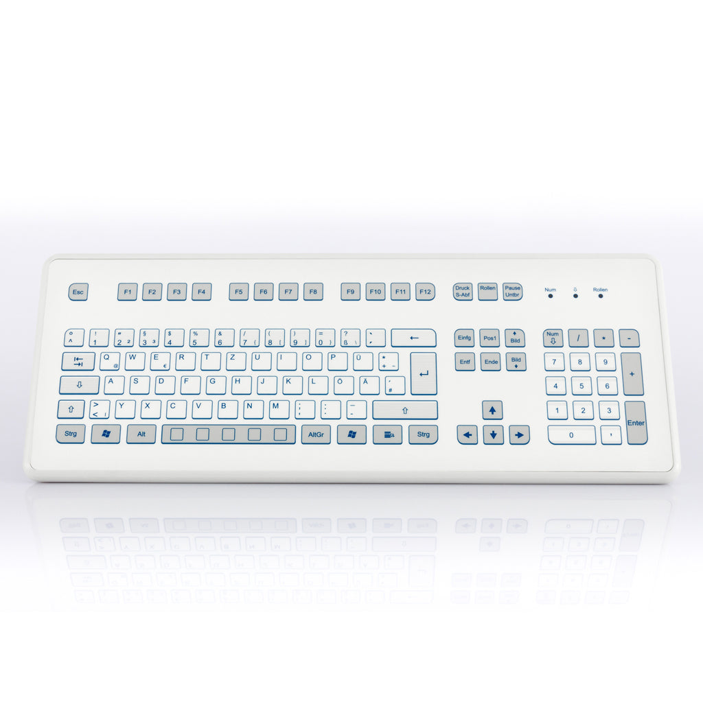InduKey TKS 105c KGEH Mechanical Gaming Keyboard - RGB Backlit, Wired USB, Anti-Ghosting for PC/Mac - Perfect for Gaming, Typing & Office Work