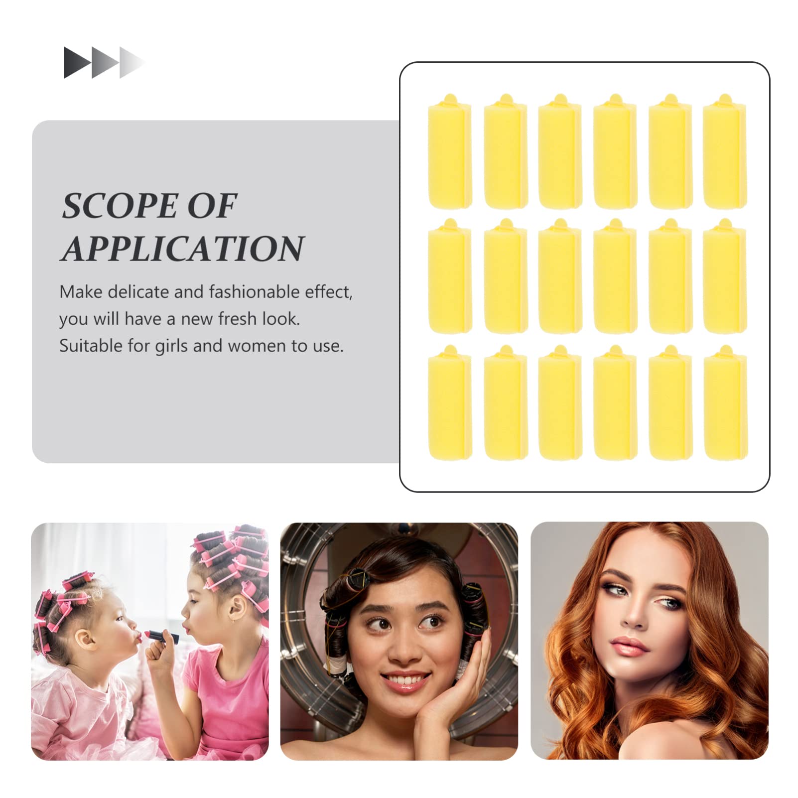 20pcs Sponge Hair Rollers for Heatless Curls - Soft Headband Hair Curling Rollers Set for Women & Girls - Perfect for Overnight Styling, Salon-Quality Waves at Home