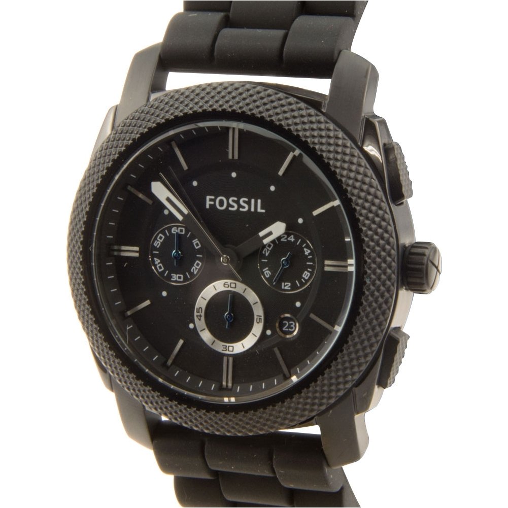 Fossil Men's Machine Chronograph Quartz Watch - 45mm Smoked Stainless Steel Case with Stainless Steel Band | Casual, Business & Formal Wear Accessory