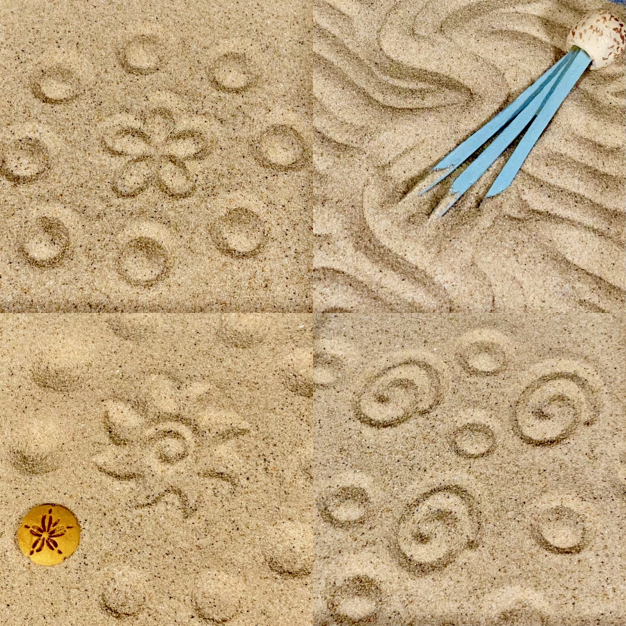 Instant Beach Vacation Desktop Terrarium Sandbox - Mini Zen Garden for Office Desk, Stress Relief Decor & Creative Gift Idea for Adults