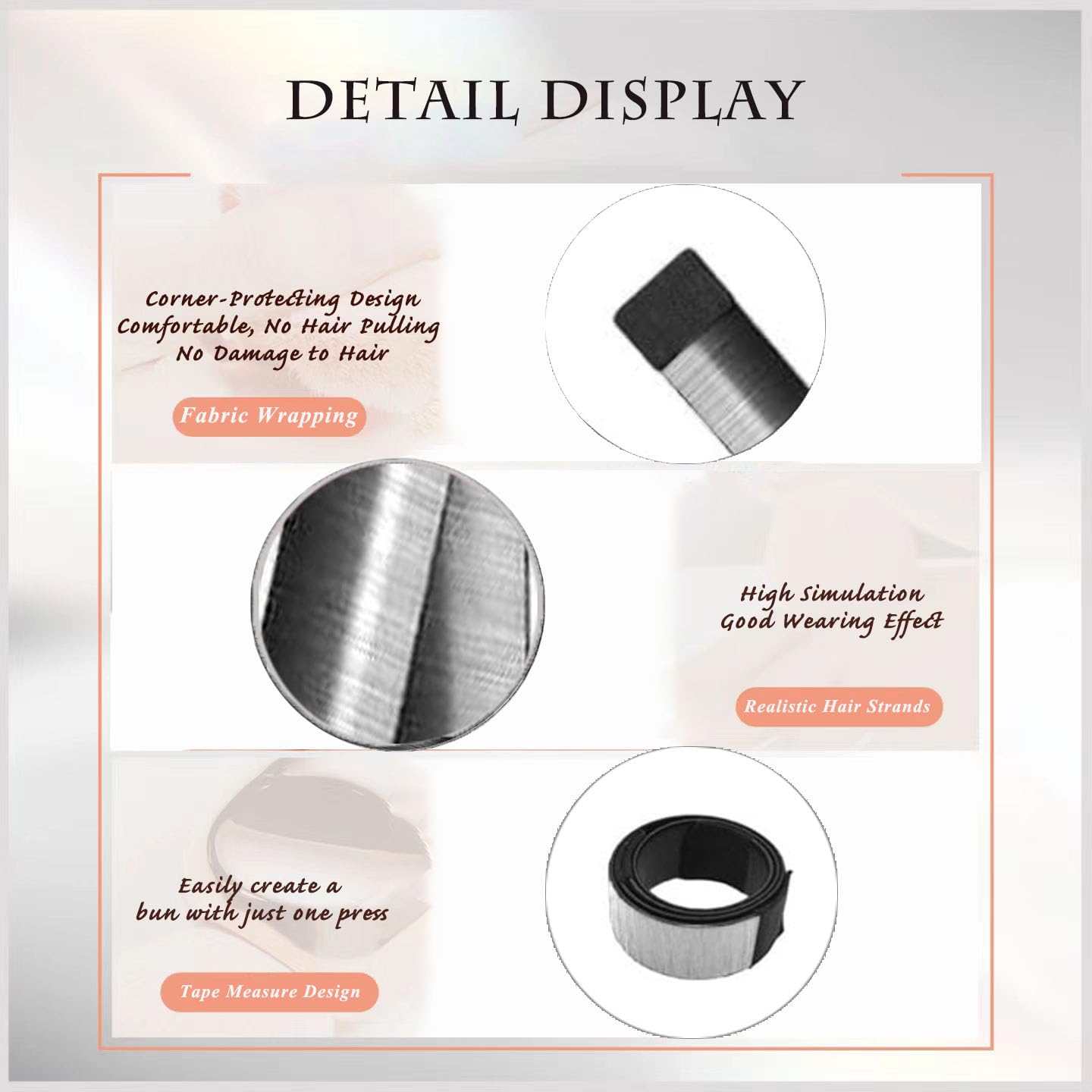 3-Piece Hair Bun Maker Set - DIY Donut Bun Maker for French Twist & Ballet Buns - Easy Snap Hair Wrap Tool for Women & Kids (Silver) | Perfect for Dance Recitals, Weddings & Everyday Styling