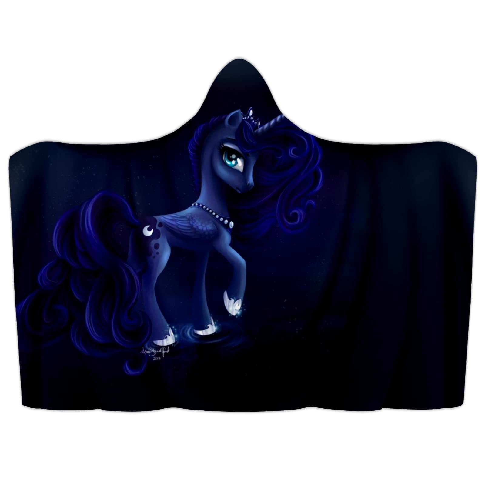 Soft Unicorn Hooded Blanket for Kids - Cozy Fleece Wearable Blanket with Hood for Boys & Girls - Perfect for Bedtime, Lounging & Movie Nights