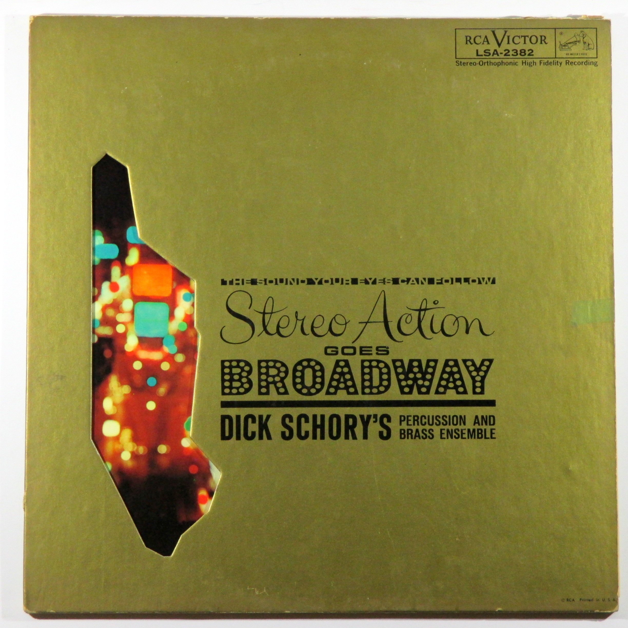 Dick Schory - Stereo Action Goes Broadway LP Vinyl Record | Classic Broadway Musical Soundtrack | Perfect for Audiophiles & Vintage Music Collectors | Great for Home Listening & Gift Giving