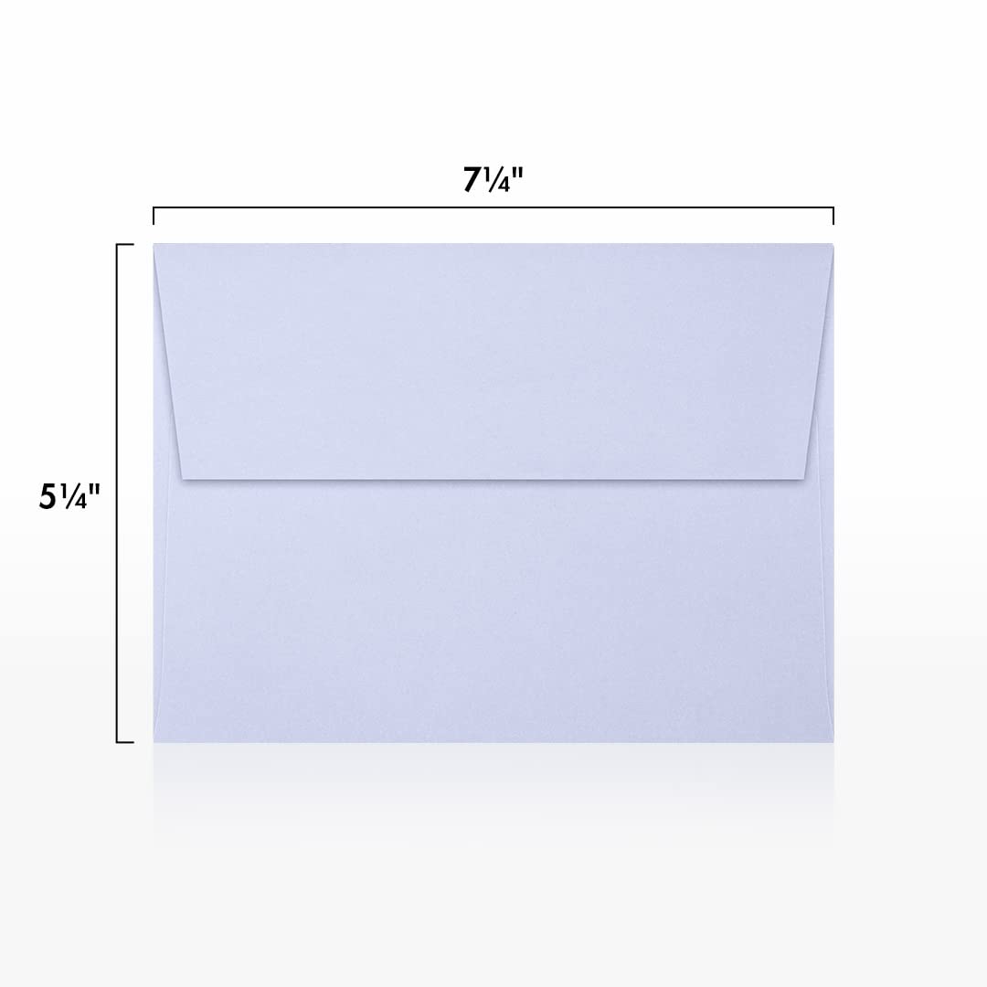 LUXPAPER A7 Invitation Envelopes 5x7 Cards - 80 lb. Lilac Purple Printable Envelopes with Peel & Press Seal - 1000 Pack (5.25x7.25 in) - Perfect for Wedding Invitations, Greeting Cards, Business Correspondence & Special Events
