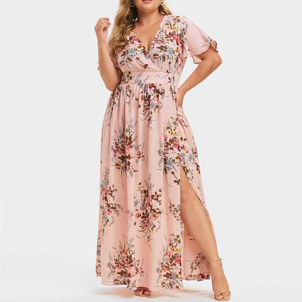 Women's Summer Maxi Dresses - Flowy Sleeveless Casual Sundress with V-Neck for Beach, Party & Everyday Wear | Sexy Long Dress for Women
