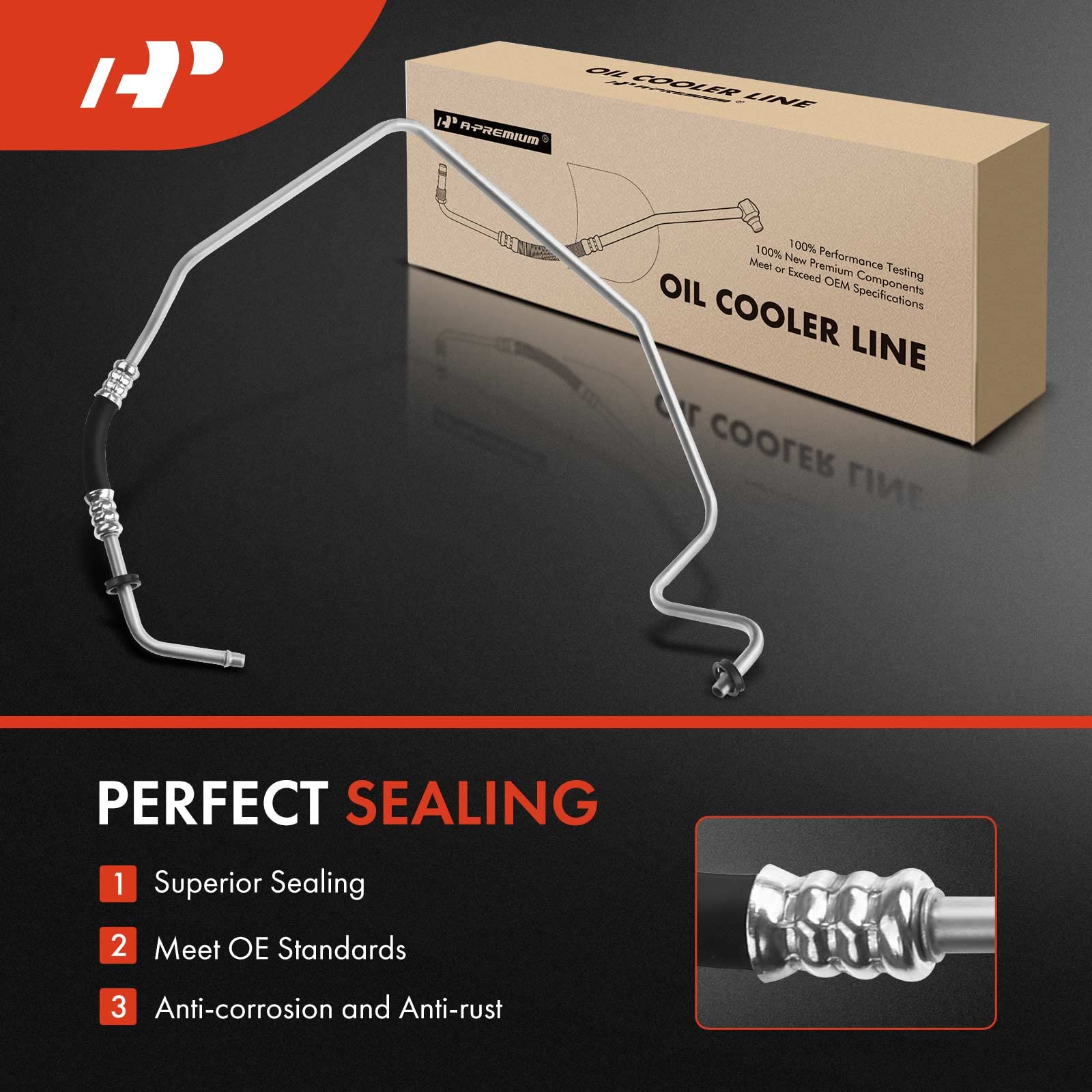 Premium Automatic Transmission Oil Cooler Line Hose Assembly for 2005-2009 Dodge Ram 2500/3500 5.9L 6.7L - Heavy Duty Replacement Part for Towing & Off-Road Performance